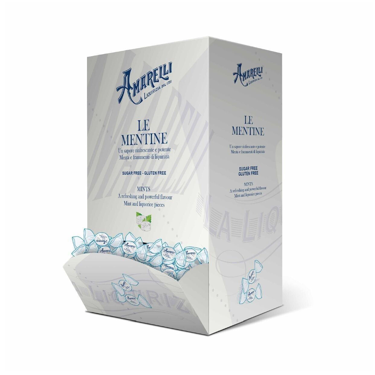 LIQUORICE MINTS 600G Counter Display - NEW