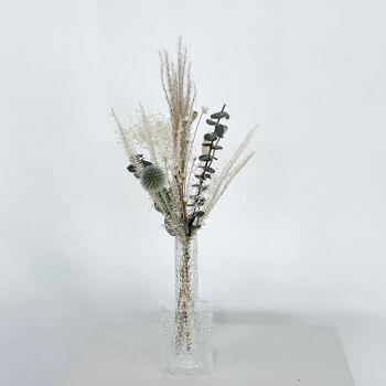 Bouquet de fleurs séchées mini chardon eucalyptus 2