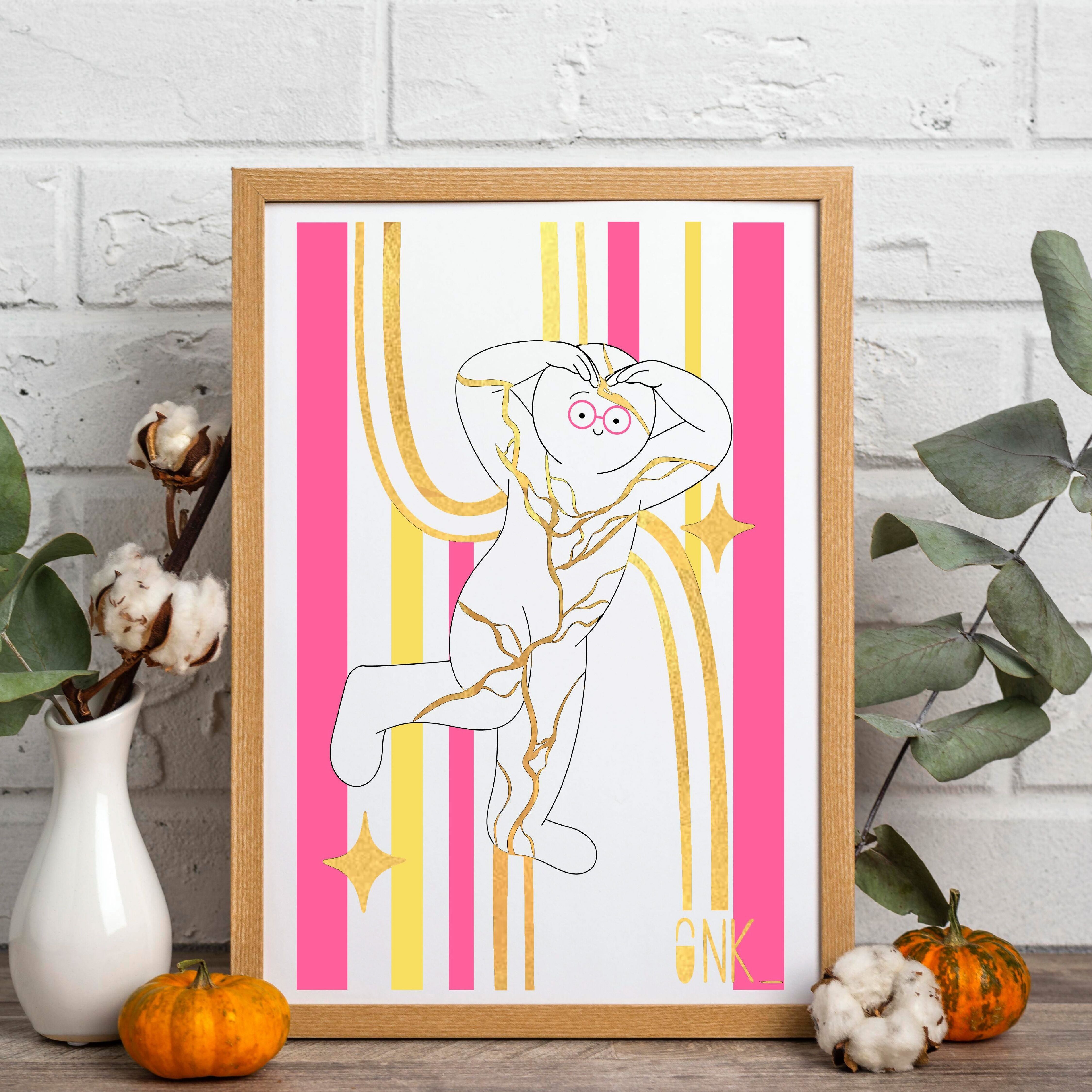 Riparato con oro - A4