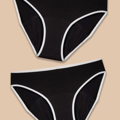 Pack 2 Menstrual panties for girls made of heavy flow cotton University
