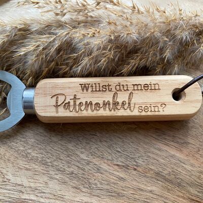Bottle opener ''Do you want to be my godfather''