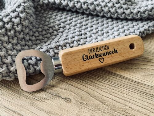 Flaschenöffner ''Herzlichen Glückwunsch''