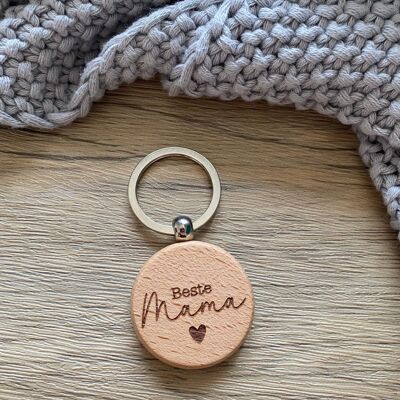 Wooden keychain ''Best Mom''