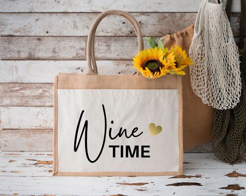 Wine Time | Jutetasche