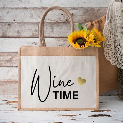 L'heure du vin | Sac en jute