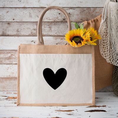 heart | Jute bag