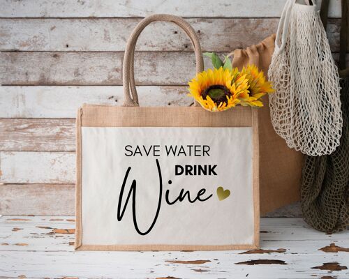 Save Water | Jutetasche