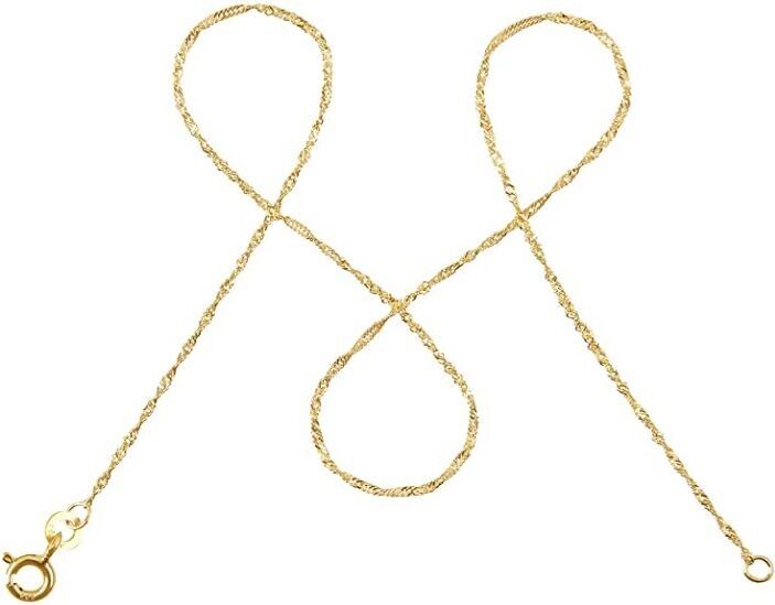 Singapurkette SINGAPORE Zierlich Gold