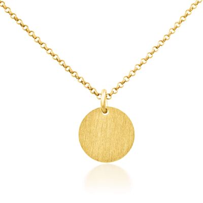 Chain pendant CIRCLE 1.2 cm gold-plated
