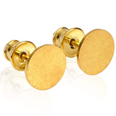 Earrings CIRCLE gold plated