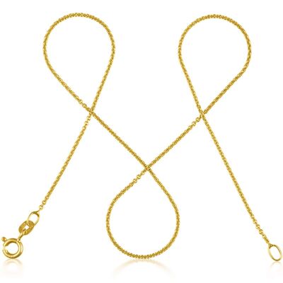 Anchor chain DELICATE Delicate real gold
