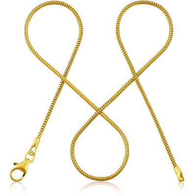Snake chain ETERNITY thin gold plated