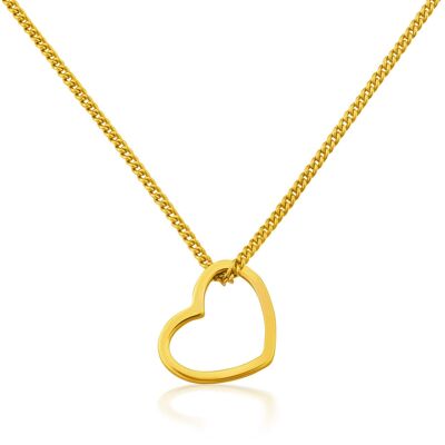 Chain pendant HEART gold-plated
