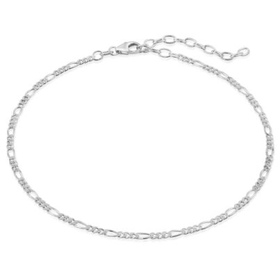 Ankle chain Figaro chain VARIED silver