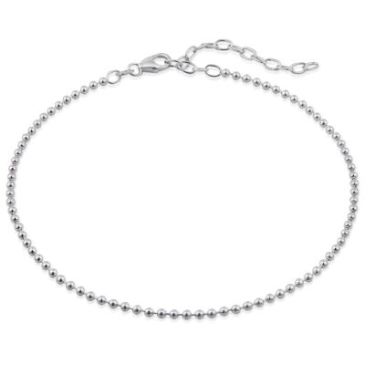 Ankle chain ball chain SPHERE silver