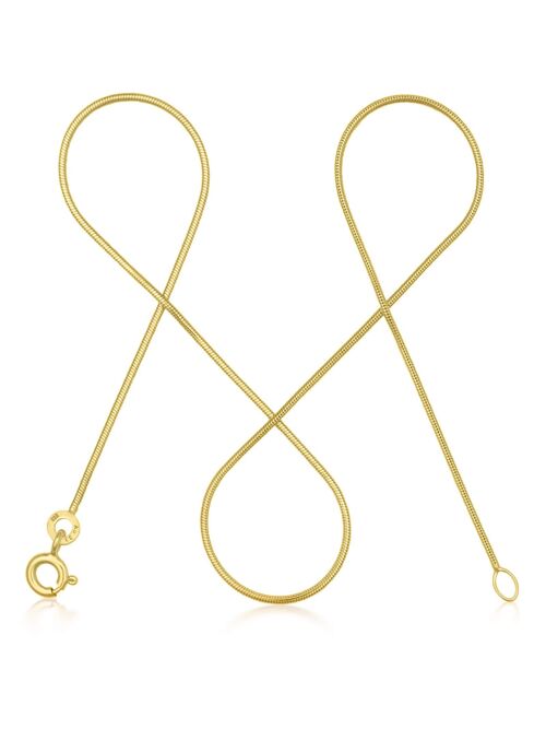 Schlangenkette ETERNITY Hauchzart Gold