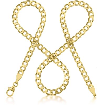 TIMELESS robust gold curb chain