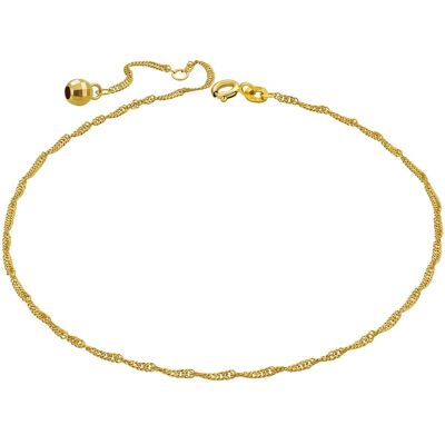 Ankle chain Singapore chain with ball SINGAPORE gold
