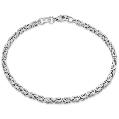 Bracciale catena bizantina 2,8 mm argento