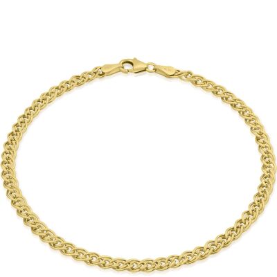 Bracelet twin curb chain TIMELESS Gold
