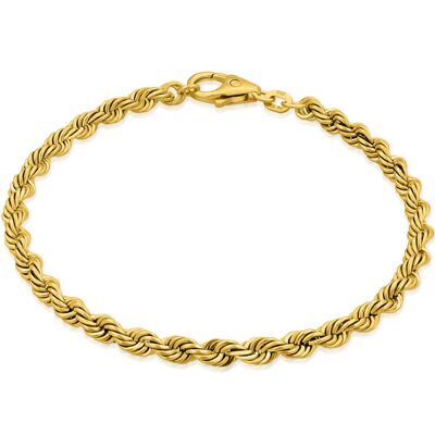 Pulsera cordón cadena SWIRL oro real
