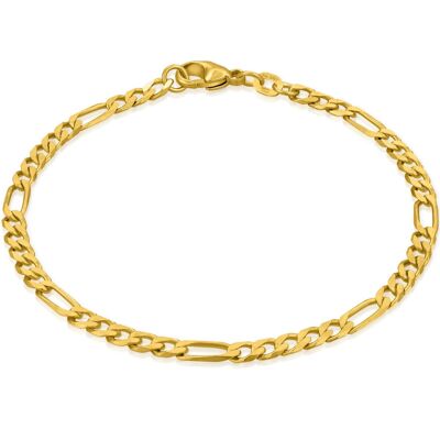 Figaro chain VARIED 5:1 real gold diamond plated
