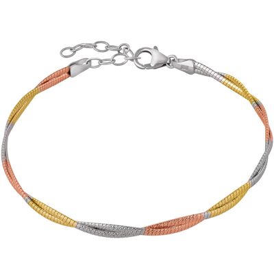 Bracelet chaîne fantaisie FANTASY Tricolore