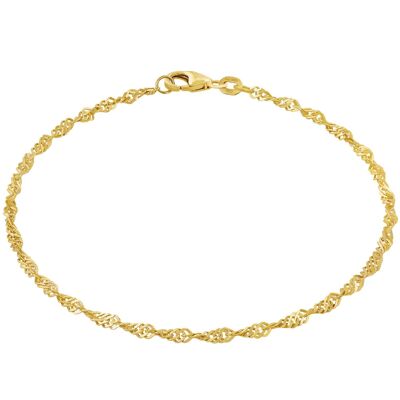 Bracciale Singapore catena SINGAPORE Elegante vero oro