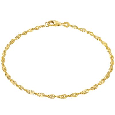 Bracelet Singapore chain SINGAPORE Elegant real gold