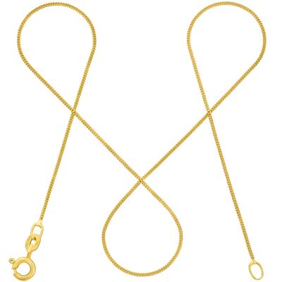 TIMELESS curb chain in delicate real gold