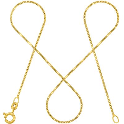 TIMELESS curb chain dainty real gold