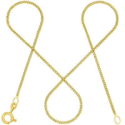 TIMELESS Curb Chain Minimalist Real Gold
