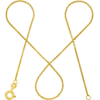 Anchor chain DELICATE thin real gold