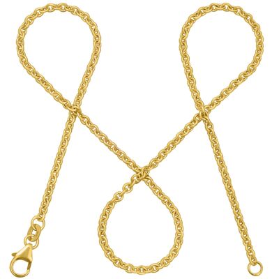 Anchor chain DELICATE Minimalist real gold