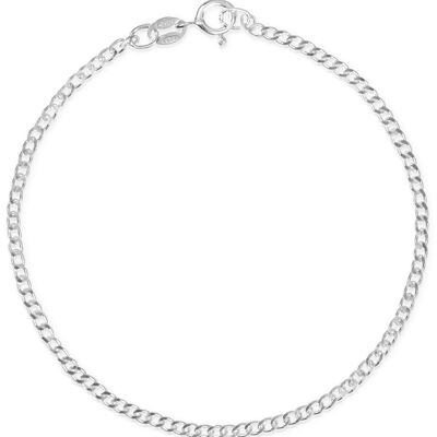 Bracelet curb chain ESSENTIAL silver