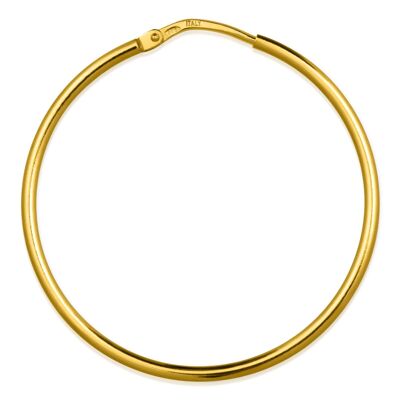 Orecchini a cerchio circolare HOOP classici placcati in oro