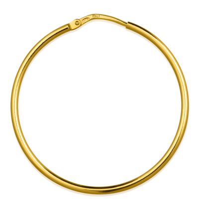 Circle Hoop Earrings HOOP Classic Gold Plated