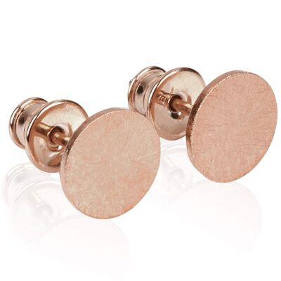 Earrings CIRCLE rose gold plated