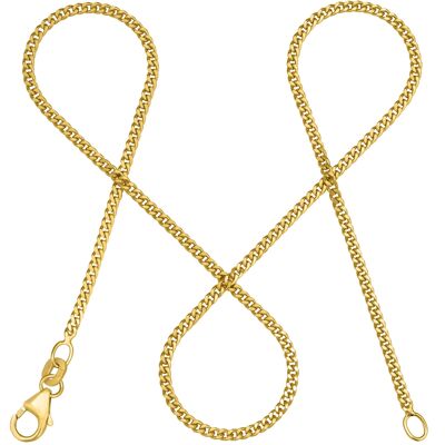 Catena barbazzale SENZA TEMPO semplice in vero oro