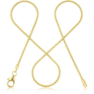 Cable chain TWIST filigree gold