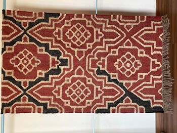 3 x 5 pieds — Tapis Kilim tissé à la main en laine de jute, décoration intérieure, salon, cadeau, décoration murale, sol, tapis de plafond, tapis traditionnel indien\CARPET toutes tailles costum 3