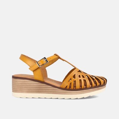 SANDALEN FÜR DAMEN LEDER CRAB STYLE HELOISA PANAMA