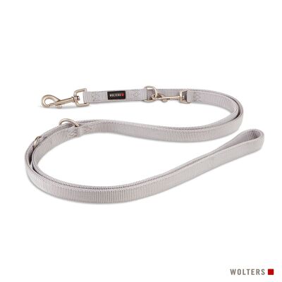Professional leash extra long silver