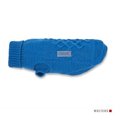 Knitted sweater Tristan royal blue