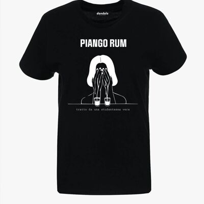 T-Shirt "I Cry Rum"__XS / Nero