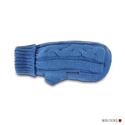 Knitted sweater braid riverside blue