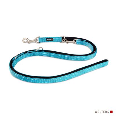 Soft & Safe leash aqua/black