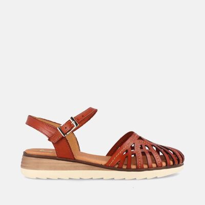 WOMEN'S CRAB STYLE SANDALS IN ALOFI CLAY LEATHER