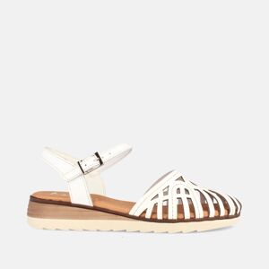 SANDALES POUR FEMMES STYLE CRABE EN CUIR ALOFI BLANC