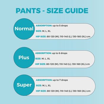 Dailee Pants Normal - 90x Couches-culottes - Serviettes pour incontinence urinaire pour adultes et personnes âgées 3